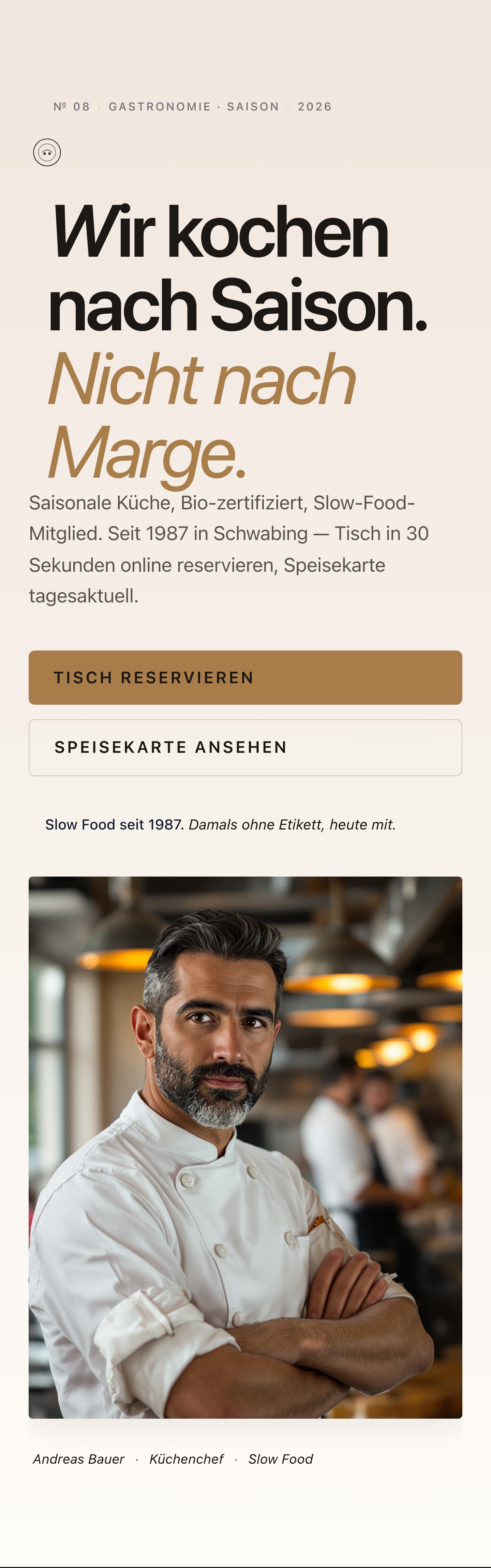 Website for Goldener Hirsch — Fine dining in Munich