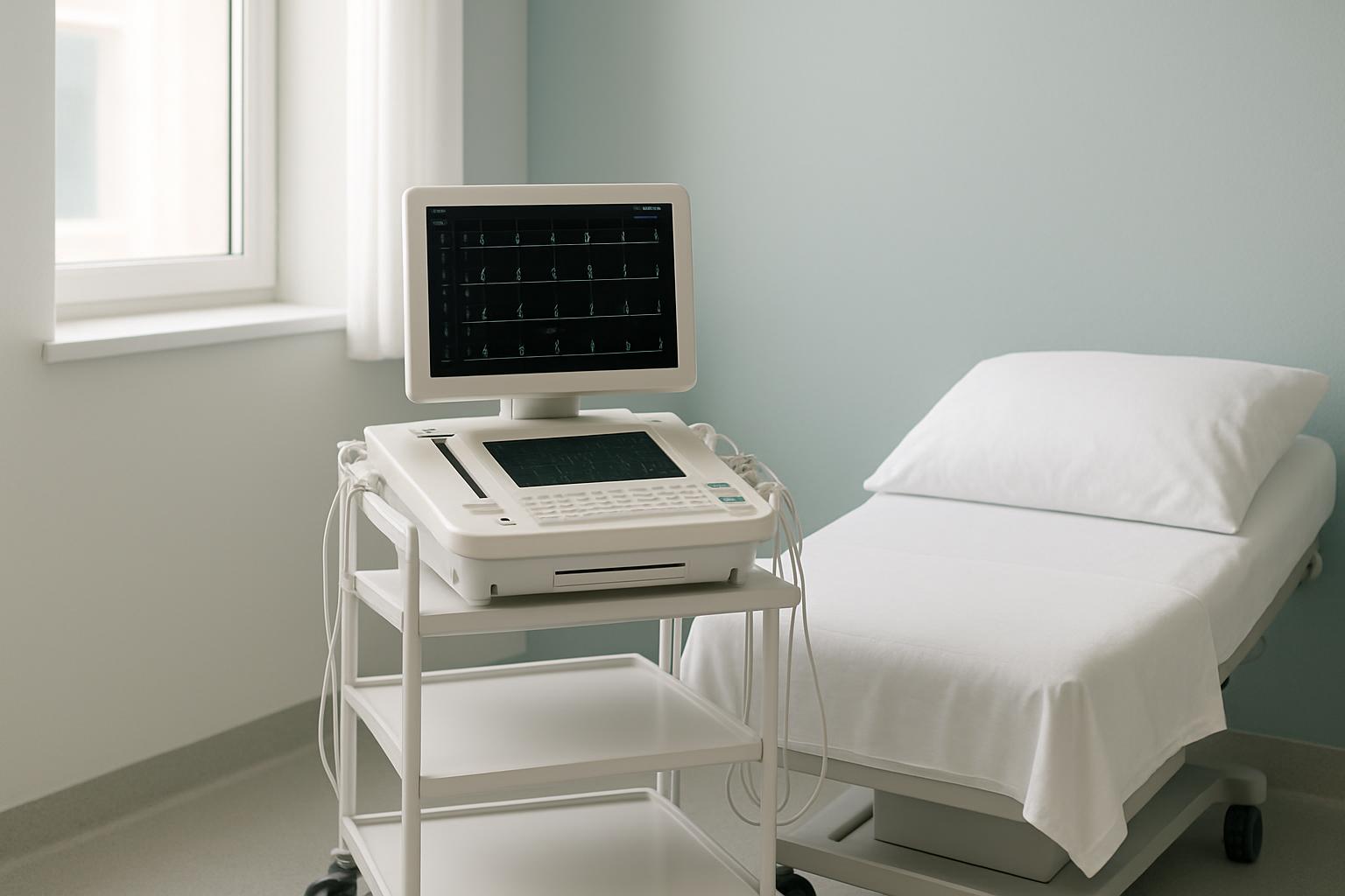 EKG-Raum mit moderner Diagnostik
